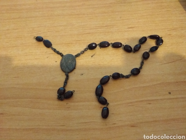 Antig&uuml;edades: Peque&ntilde;a medalla de rosario. - Foto 2
