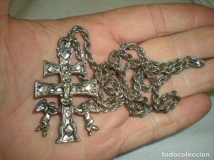 Antig&uuml;edades: CRUZ DE CARAVACA CON CADENA 5X3CM - Foto 2