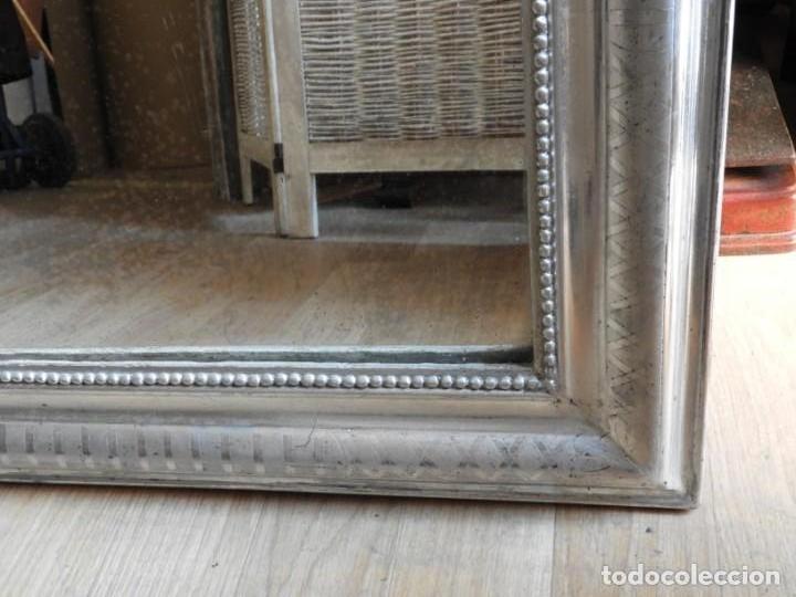 Antig&uuml;edades: ESPEJO ANTIGUO CON ACABADO EN PAN DE PLATA - Foto 8