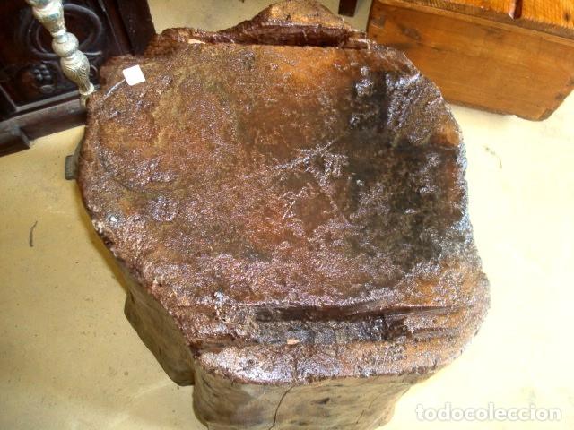 Antig&uuml;edades: Tocon antiguo de madera de nogal - Foto 2