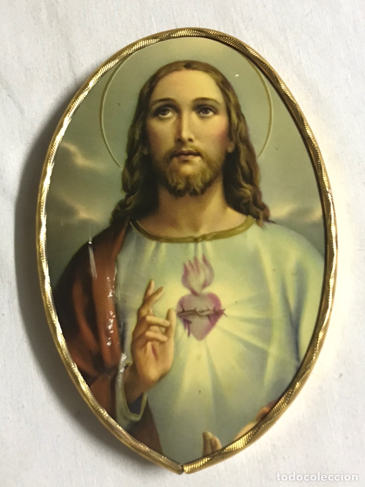 Antig&uuml;edades: CUADRO SAGRADO CORAZ&Oacute;N DE JESUS - Foto 1