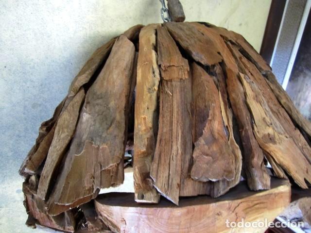 Antig&uuml;edades: Lampara de techo muy rustica - Foto 2