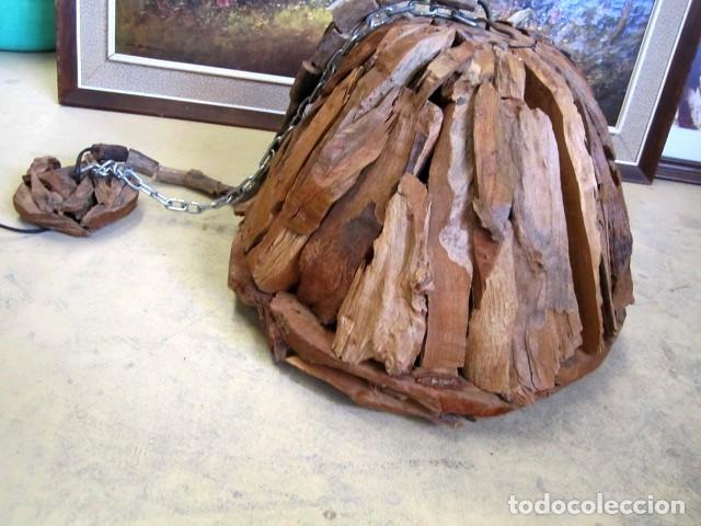 Antig&uuml;edades: Lampara de techo muy rustica - Foto 4