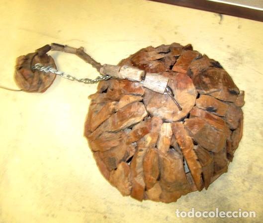Antig&uuml;edades: Lampara de techo muy rustica - Foto 5