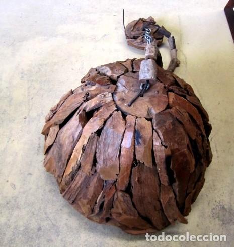 Antig&uuml;edades: Lampara de techo muy rustica - Foto 6