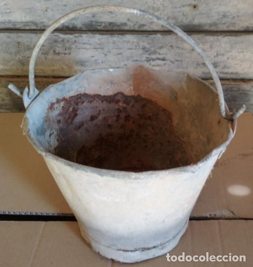 Antig&uuml;edades: CUBO MUY ANTIGUO DE CHAPA, ZINC