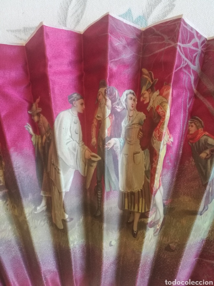 Antig&uuml;edades: Abanico de seda pintado y marfil - Foto 5