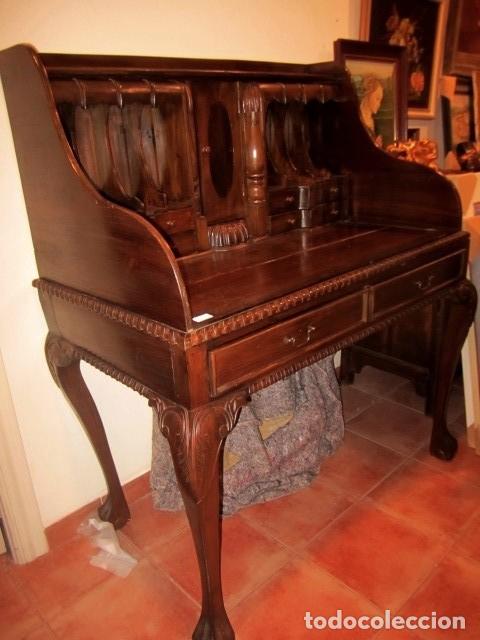 Antig&uuml;edades: Escritorio estilo chipendale, alto - Foto 2
