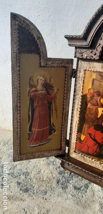 Antig&uuml;edades: Tr&iacute;ptico policromado - Foto 4