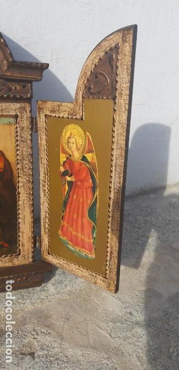 Antig&uuml;edades: Tr&iacute;ptico policromado - Foto 5