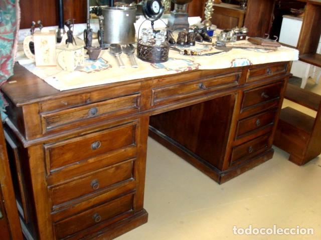 Antig&uuml;edades: Mesa escritorio en madera de acacia - Foto 1