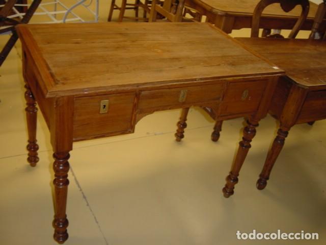 Antig&uuml;edades: Mesa escritorio rustica 1 - Foto 1