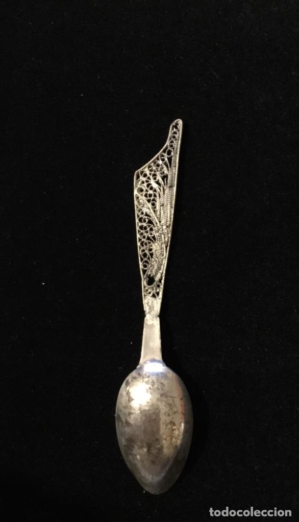 Antig&uuml;edades: Antigua cucharilla de plata - Foto 2
