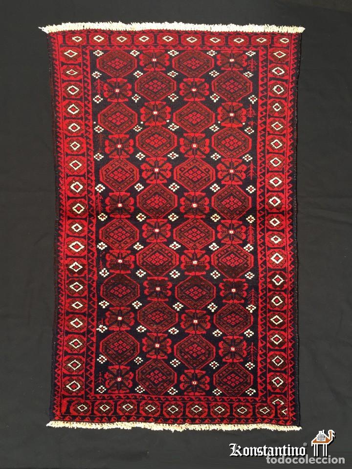 Antig&uuml;edades: Alfombra Baluch Mashad persa. - Foto 1