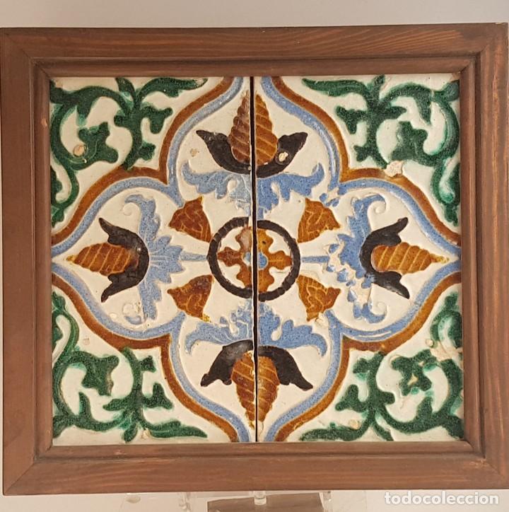 Antig&uuml;edades: Marco azulejos Triana s XVI - Foto 1