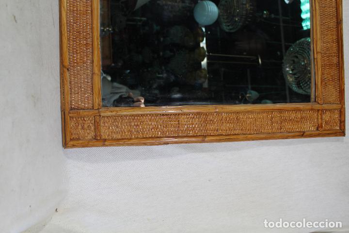 Antig&uuml;edades: espejo de bamb&uacute; - Foto 2