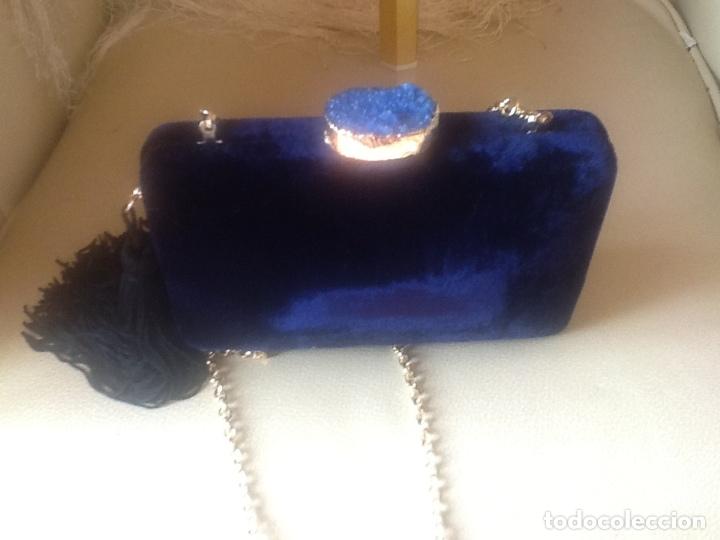 bolso de fiesta. terciopelo azul - Comprar Moda Antigua de Mujer en  todocoleccion - 153650402