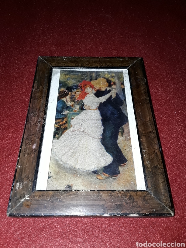 Antiques: Marco con l&aacute;mina de pareja bailando