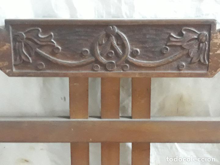 Antig&uuml;edades: CABECERO CAMA PPIOS XIX - Foto 3