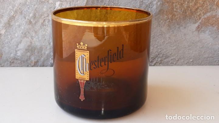 Antig&uuml;edades: ANTIGUO VASO PUBLICITARIO DE TABACO CIGARRILLOS CHESTERFIELD A&Ntilde;OS 60 / 70
