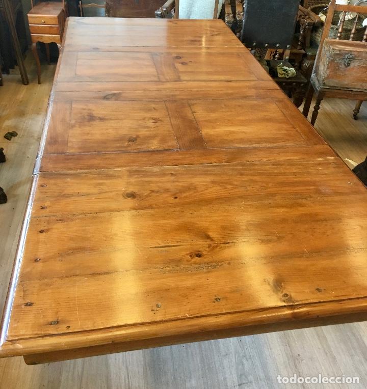 Antig&uuml;edades: Mesa extensible de pino - Foto 4