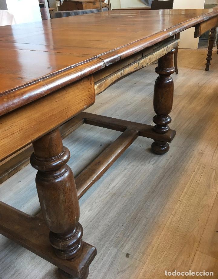 Antig&uuml;edades: Mesa extensible de pino - Foto 6