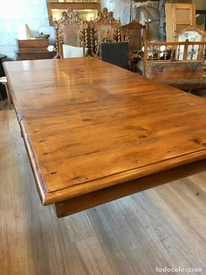 Antig&uuml;edades: Mesa extensible de pino - Foto 7