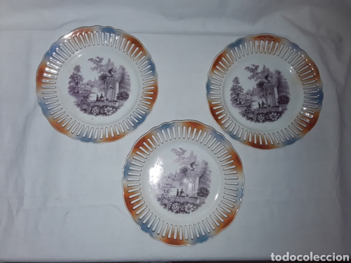 Antig&uuml;edades: Juego platos de dulce - Foto 1