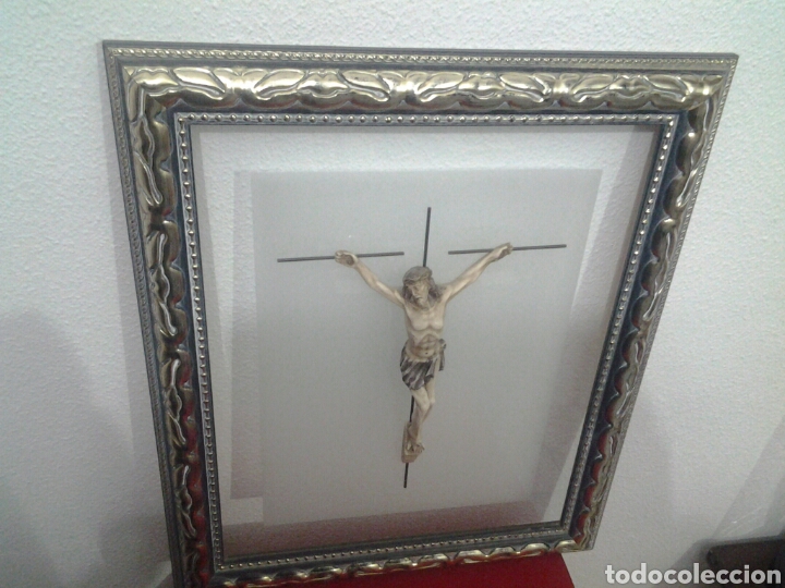 Antig&uuml;edades: Cuadro con Cristo Crucificado - Foto 4