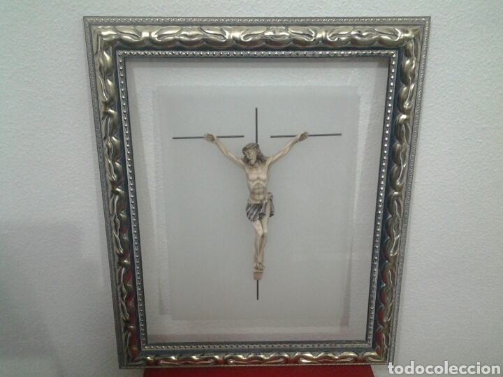 Antig&uuml;edades: Cuadro con Cristo Crucificado - Foto 6