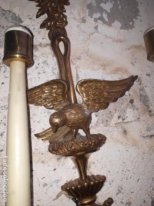 Antig&uuml;edades: antiguo candelabro de pared - Foto 4