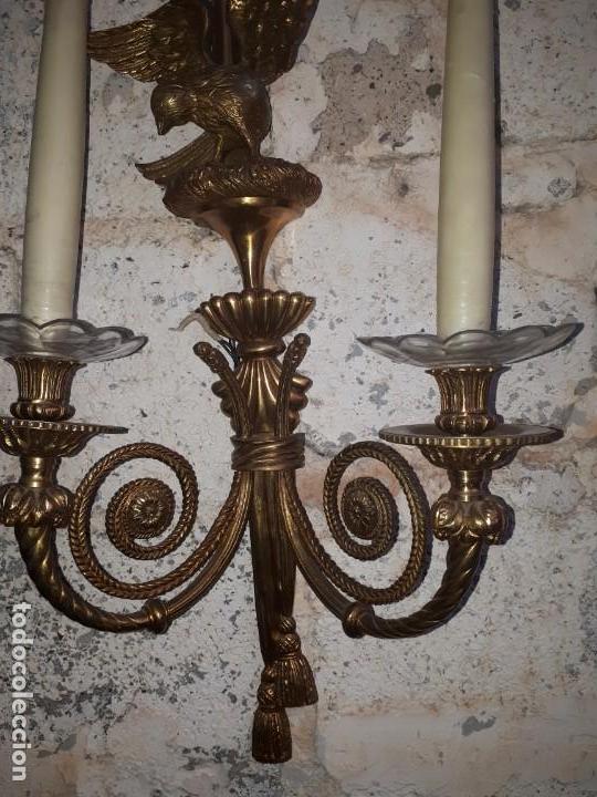 Antig&uuml;edades: antiguo candelabro de pared - Foto 5