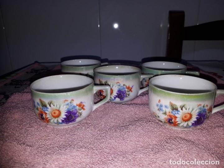 Antig&uuml;edades: antiguo juego de tazas - Foto 1