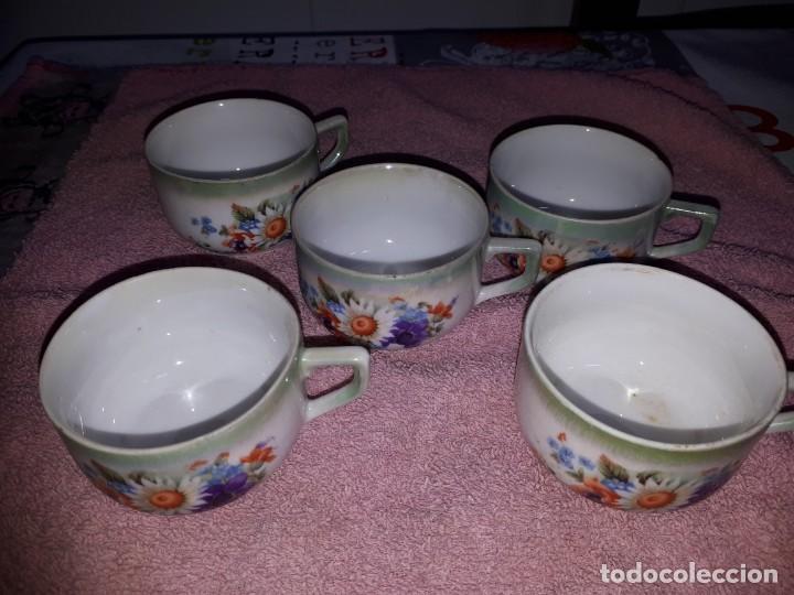 Antig&uuml;edades: antiguo juego de tazas - Foto 2