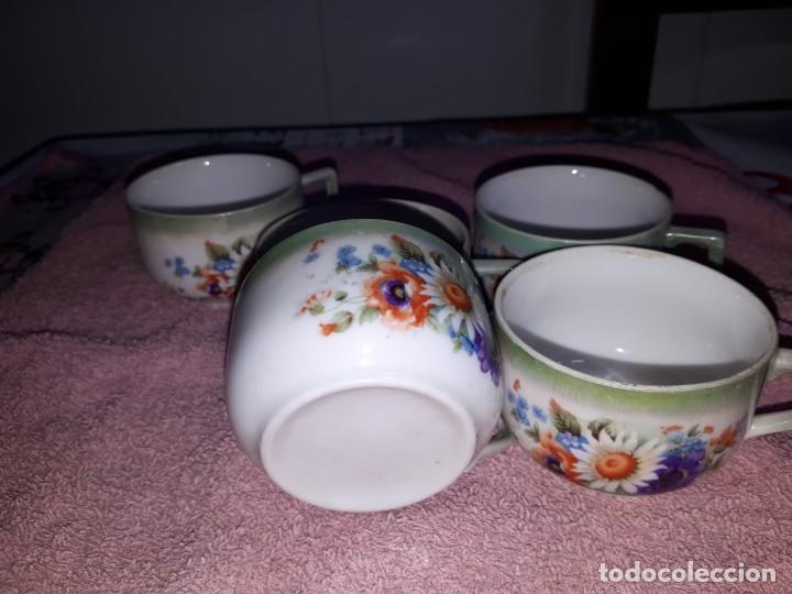 Antig&uuml;edades: antiguo juego de tazas - Foto 3
