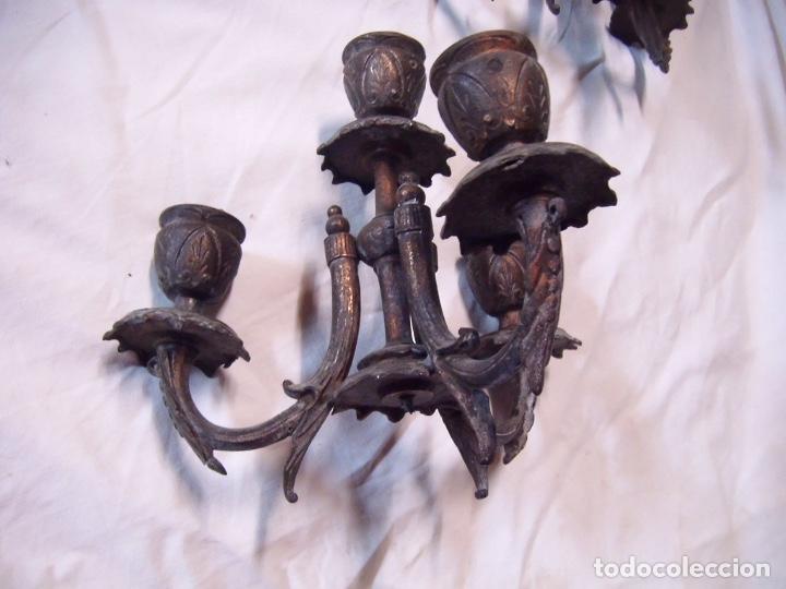 Antig&uuml;edades: Pareja de candelabros de sobre mesa - Foto 3