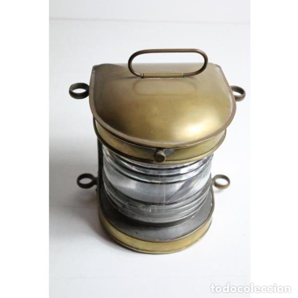 Antig&uuml;edades: Antiguo farol de barco de bronce - Foto 2
