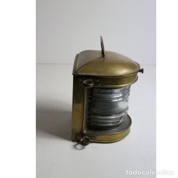 Antig&uuml;edades: Antiguo farol de barco de bronce - Foto 8