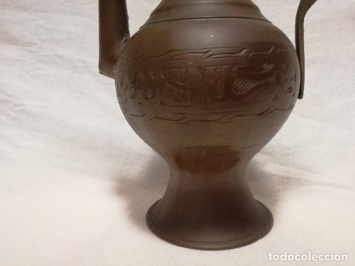 Antig&uuml;edades: TETERA DE COBRE CON HERRAJES DE LATON / BRONCE - Foto 5