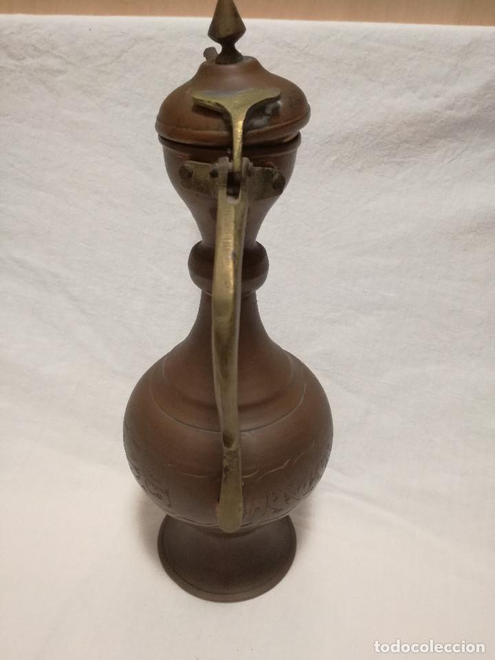 Antig&uuml;edades: TETERA DE COBRE CON HERRAJES DE LATON / BRONCE - Foto 7