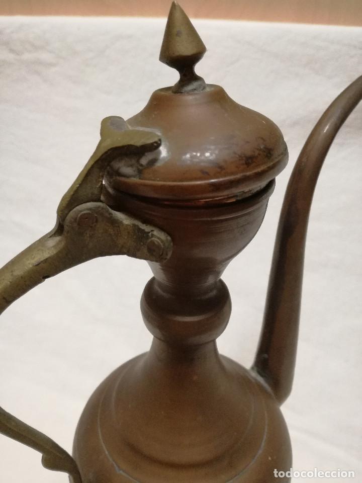 Antig&uuml;edades: TETERA DE COBRE CON HERRAJES DE LATON / BRONCE - Foto 8