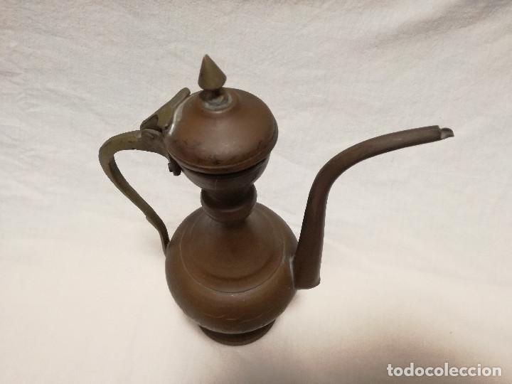 Antig&uuml;edades: TETERA DE COBRE CON HERRAJES DE LATON / BRONCE - Foto 9