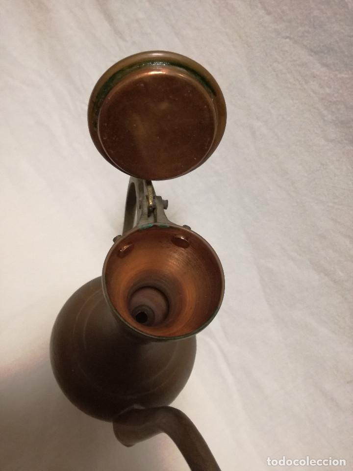 Antig&uuml;edades: TETERA DE COBRE CON HERRAJES DE LATON / BRONCE - Foto 10