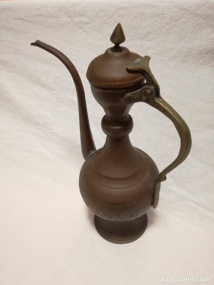 Antig&uuml;edades: TETERA DE COBRE CON HERRAJES DE LATON / BRONCE - Foto 12