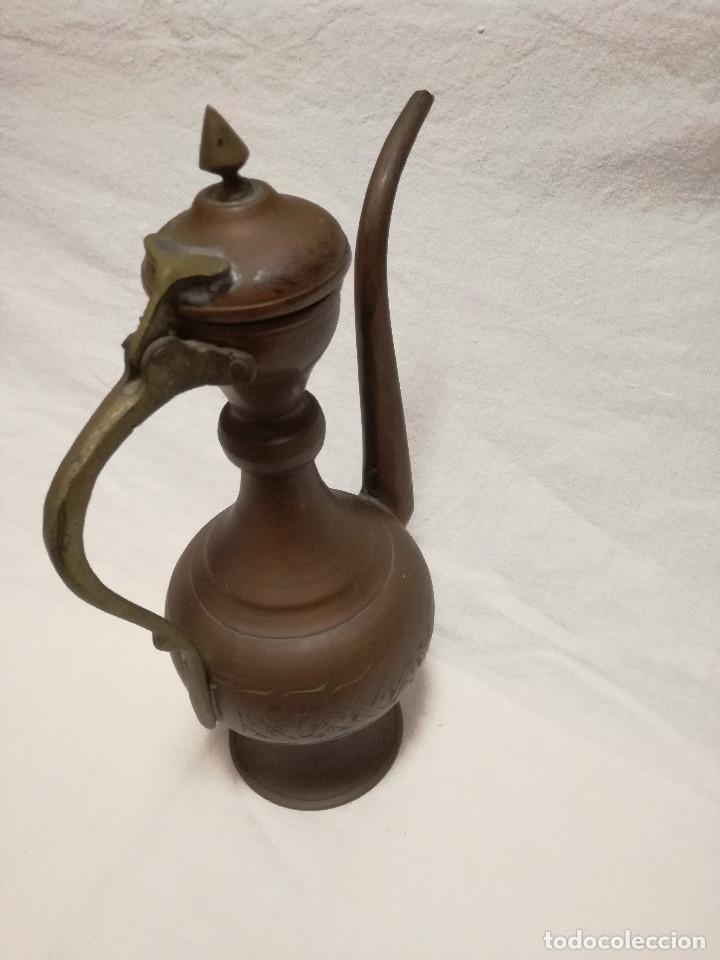Antig&uuml;edades: TETERA DE COBRE CON HERRAJES DE LATON / BRONCE - Foto 13