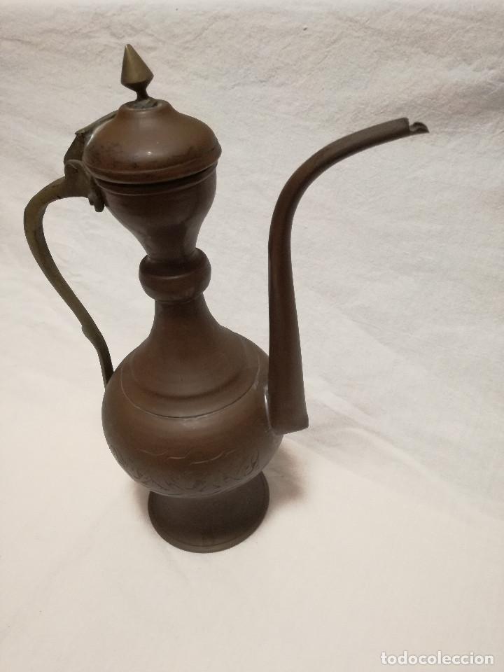 Antig&uuml;edades: TETERA DE COBRE CON HERRAJES DE LATON / BRONCE - Foto 14