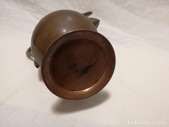 Antig&uuml;edades: TETERA DE COBRE CON HERRAJES DE LATON / BRONCE - Foto 15