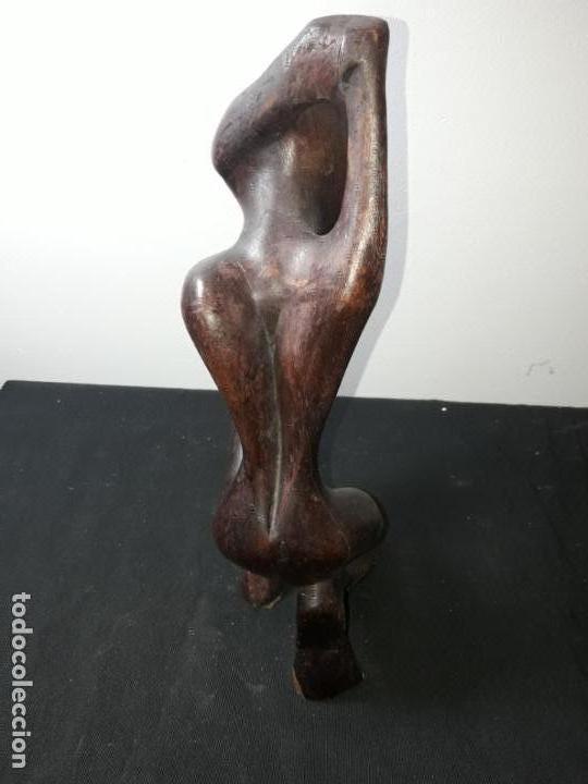 Antig&uuml;edades: Figura de madera - Foto 3