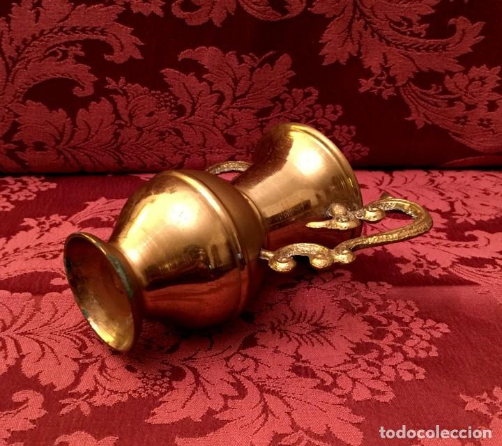 Antig&uuml;edades: ANTIGUO JARR&Oacute;N - FLORERO DE BRONCE. - Foto 7