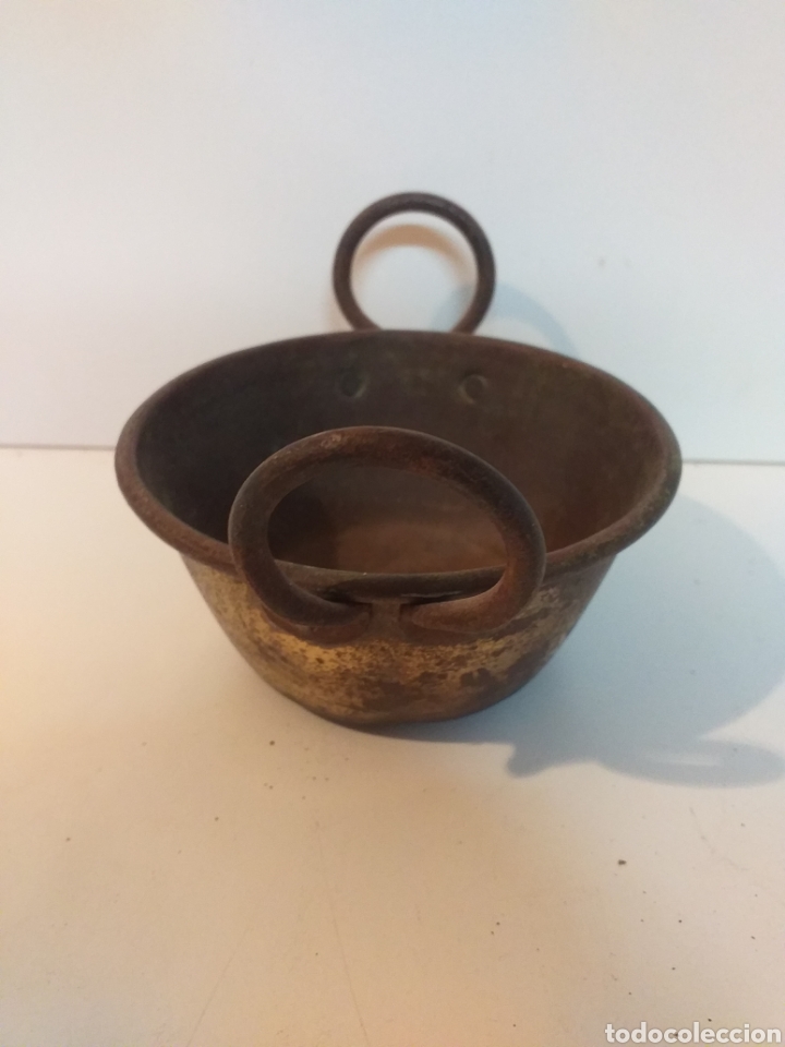 perol de cobre siglo xix hecho a mano - Compra venta en